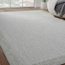 Tapis écru et gris – style minimaliste
