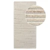 Tapis de couloir beige ivoire tufté FEZ