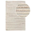 Tapis d'entrée intérieur beige ivoire tufté FEZ
