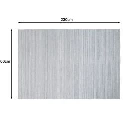 Tapis d’extérieur rectangulaire 160x230cm gris chiné COVINA