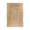 Tapis en jute tressée - format rectangulaire, esprit bohème FEZ
