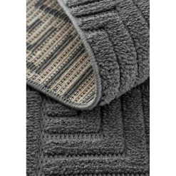 Tapis gris foncé – motif carré, 120x180 cm ISTANBUL