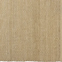 Tapis rectangulaire 200 x 290 cm jute et coton couleur sable