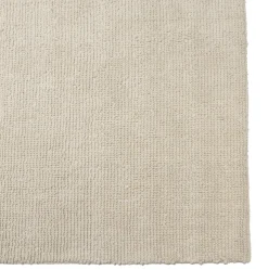 Tapis rectangulaire 160 x 230 cm laine bouclée ivoire