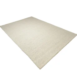 Tapis rectangulaire 200 x 290 cm laine tissée écrue