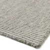 Tapis rectangulaire 200 x 290 cm laine tissée gris chiné