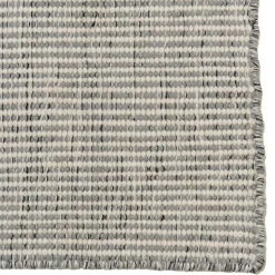 Tapis rectangulaire 160 x 230 cm laine tissée gris chiné