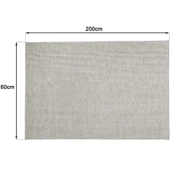 Tapis rectangulaire 160 x 230 cm laine tissée gris chiné