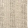 Tapis rectangulaire 200 x 290 cm laine bandes tissées lin