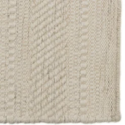 Tapis rectangulaire 200 x 290 cm laine tressage naturel