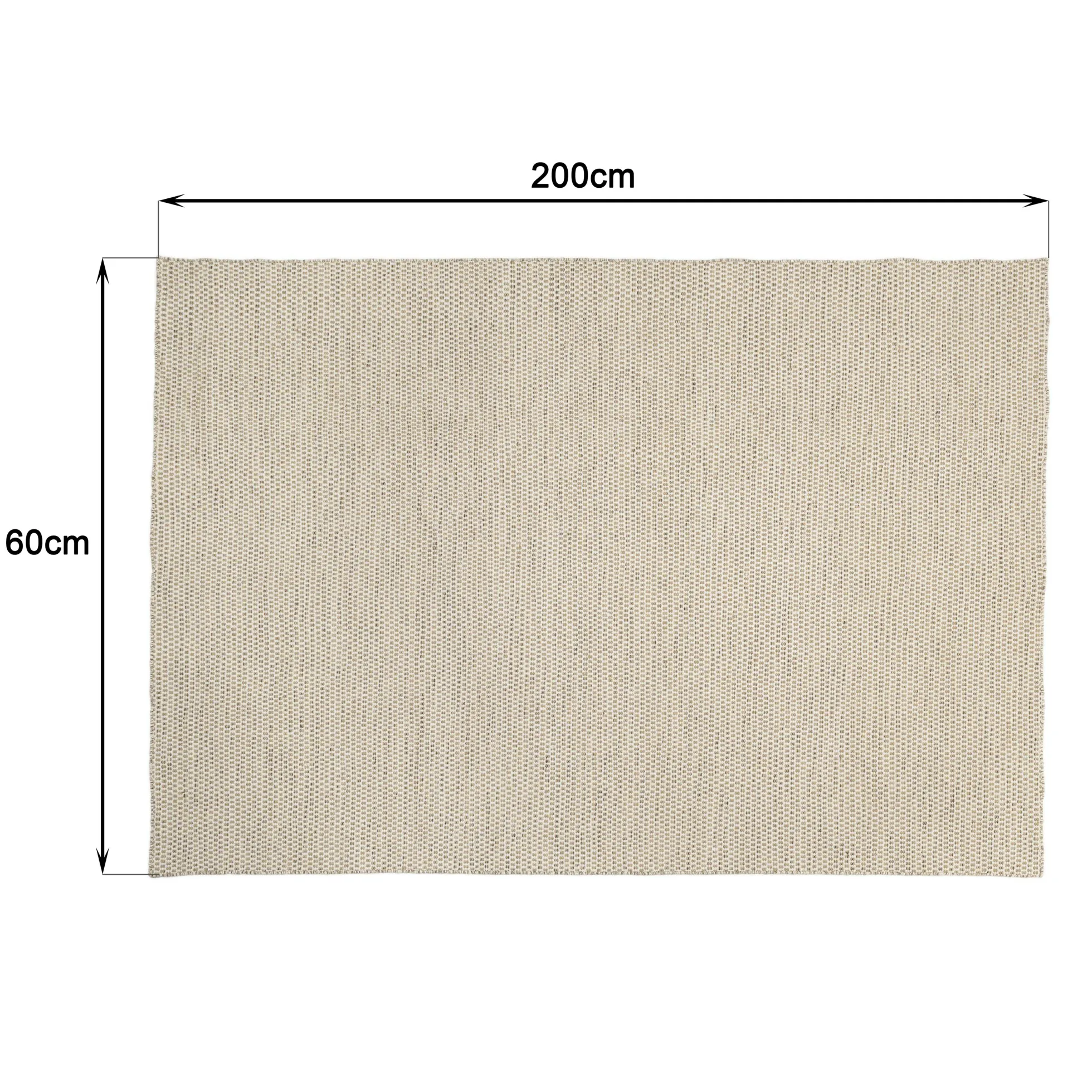 Tapis rectangulaire 160 x 230 cm laine tissée marron chiné