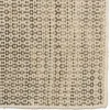 Tapis rectangulaire 160 x 230 cm laine tissée kaki chiné