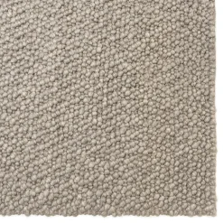 Tapis rectangulaire 160 x 230 cm laine bouclettes taupe