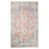 Tapis vintage orange et bleu à motifs traditionnels 200x300 cm FEZ
