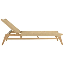 Transat teck et tressage couleur naturelle SUMMER