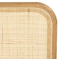 Tête de lit en bois de mindi et rotin naturel pour lits 160/180cm TIVARO
