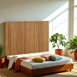 Tête de lit moderne bois – structure baguette, 165 cm IENA