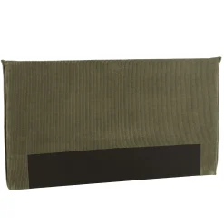 Tête de lit rembourrée pour lits 160/180cm velours côtelé vert RIVANA