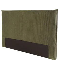Tête de lit rembourrée pour lits 160/180cm velours côtelé vert RIVANA