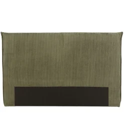 Tête de lit rembourrée pour lits 140/160cm velours côtelé vert RIVANA
