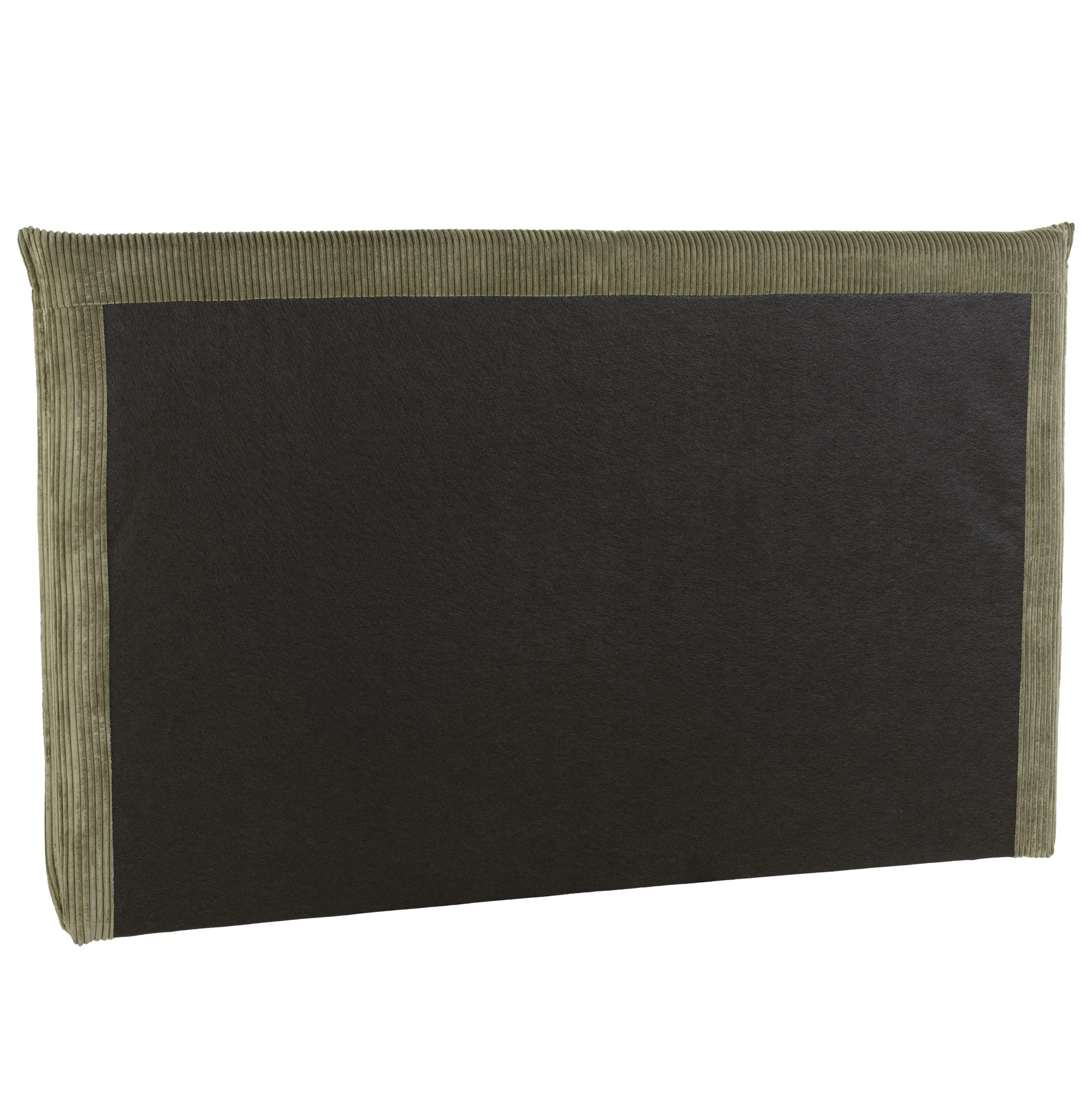 Tête de lit rembourrée pour lits 140/160cm velours côtelé vert RIVANA