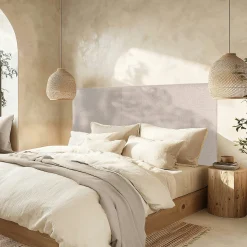 Tête de lit rembourrée pour lits 160/180cm couleur grise RIVANA