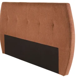 Tête de lit rembourrée pour lits 140/160cm couleur terracotta RIVANA