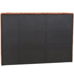 Tête de lit rembourrée pour lits 140/160cm velours orange RIVANA