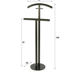 Valet de chambre en métal finition bronze HELSINKI