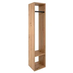 Vestiaire d’entrée compact décor bois avec penderie ALVA