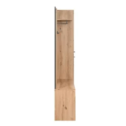Vestiaire d'entrée moderne 1 porte 1 banc 1 miroir ALVA