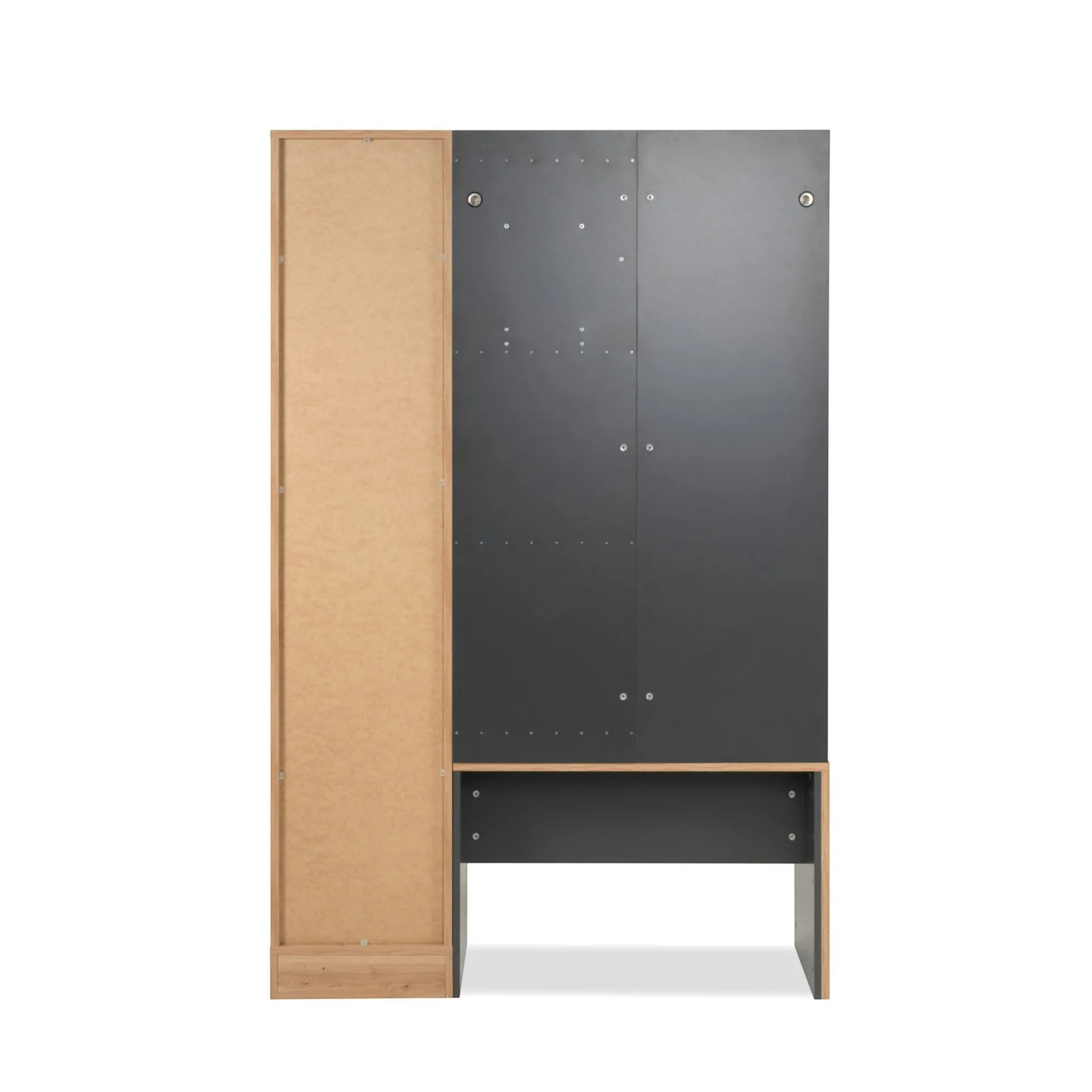Vestiaire d'entrée moderne 1 porte 1 banc 1 miroir ALVA